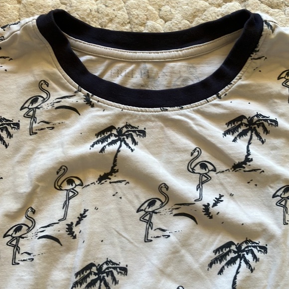 Free Planet men’s small flamingo t-shirt cotton/spandex - Picture 2 of 3